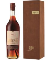 Chateau de Laubade Bas Armagnac Vintage 1982 bottle and wooden presentation case image.