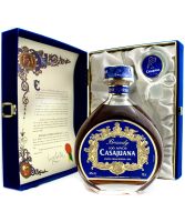 Casajuana 100 Anos Solera Gran Reserva 1892 Spanish brandy bottle and presentation case image.