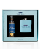 English Whisky Co. The English Original Malt with Hipflask Gift Pack