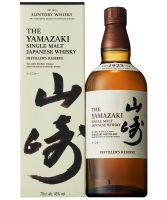 Yamazaki Distillers Reserve Japanese whisky bottle and gift box image.
