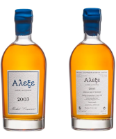 Michel Couvreur Alekse 2003 17 Year Old single malt Amontillado cask whisky matured in France front and back label bottle image. 