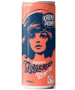Karma Gingerella Ginger Ale Cans (25cl x 24)