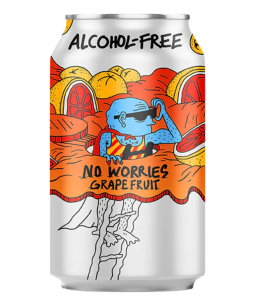 Lervig No Worries Grapefruit Non Alcoholic (Norway) 0.5% (33cl x 24)